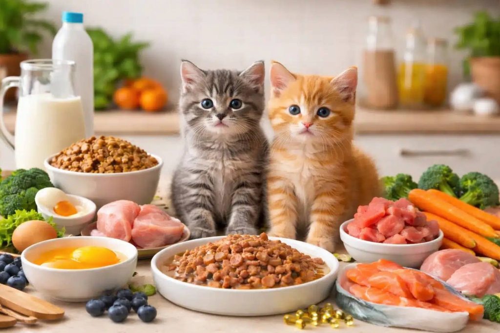 تغذیه صحیح بچه گربه